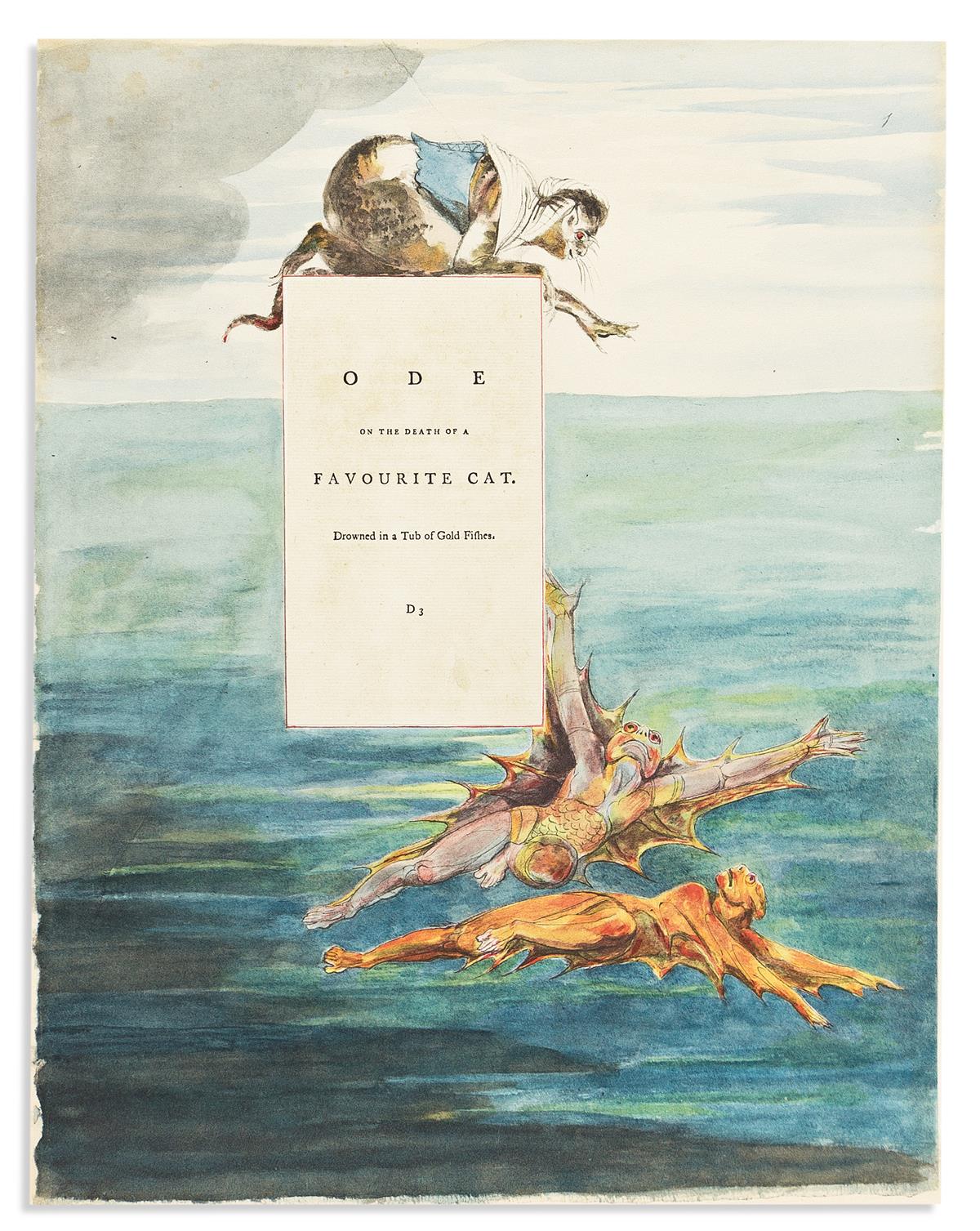 BLAKE, WILLIAM. William Blakes Water-Colour Designs for the Poems of Thomas Gray.